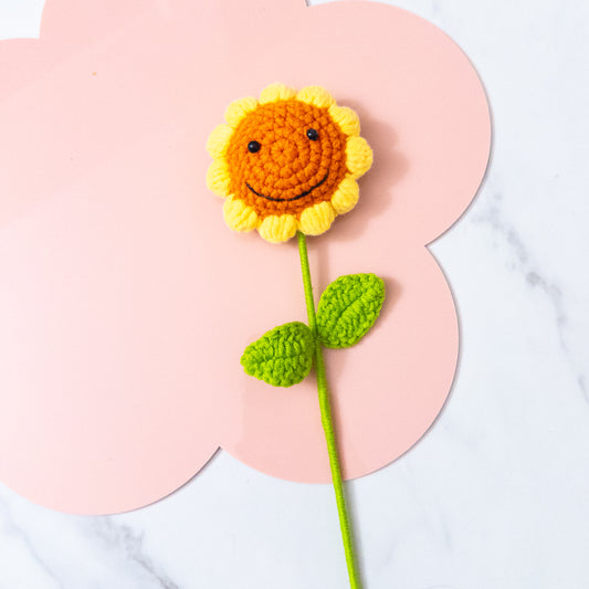 Happy Crochet Sunflower