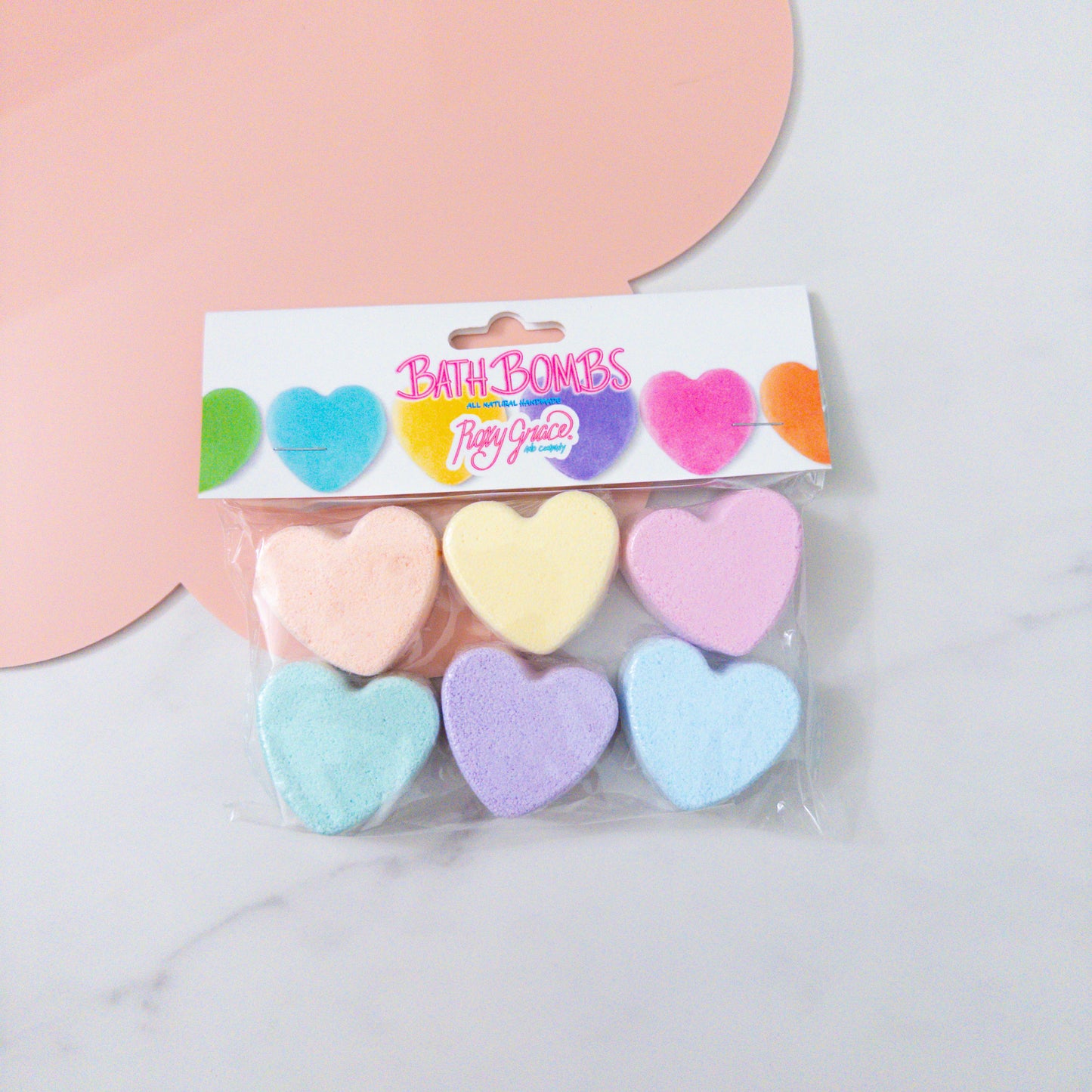 Mini Heart Bath Bomb Set of 6