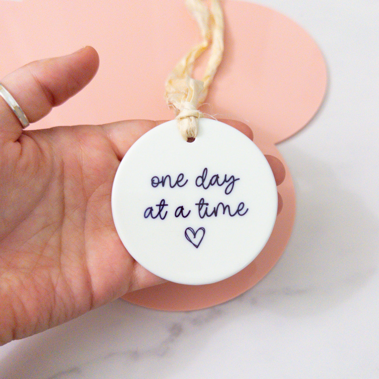 One Day At A Time Ceramic Keepsake Ornament