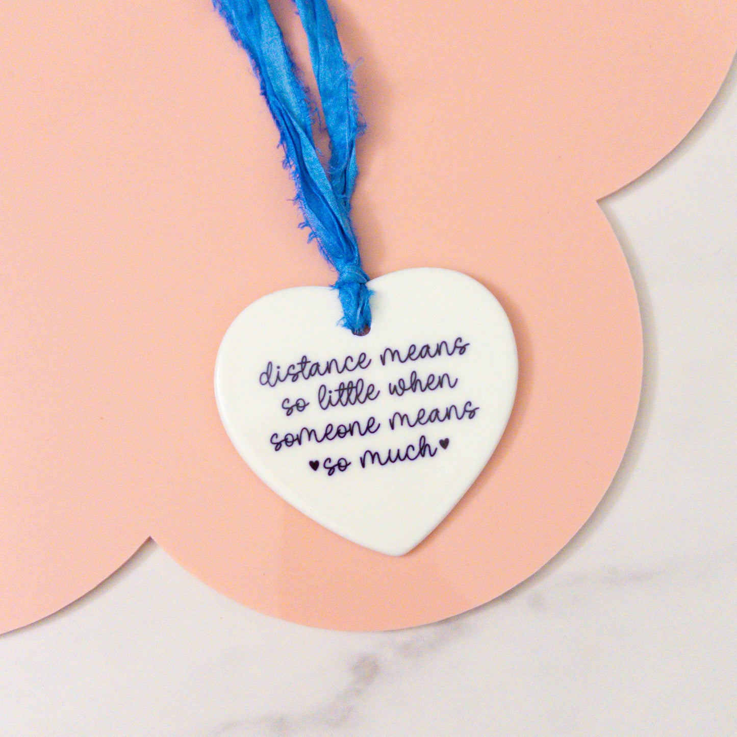 Distance Means So Little Ceramic Keepsake Ornament