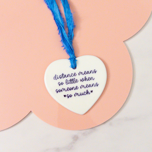 Distance Means So Little Ceramic Keepsake Ornament