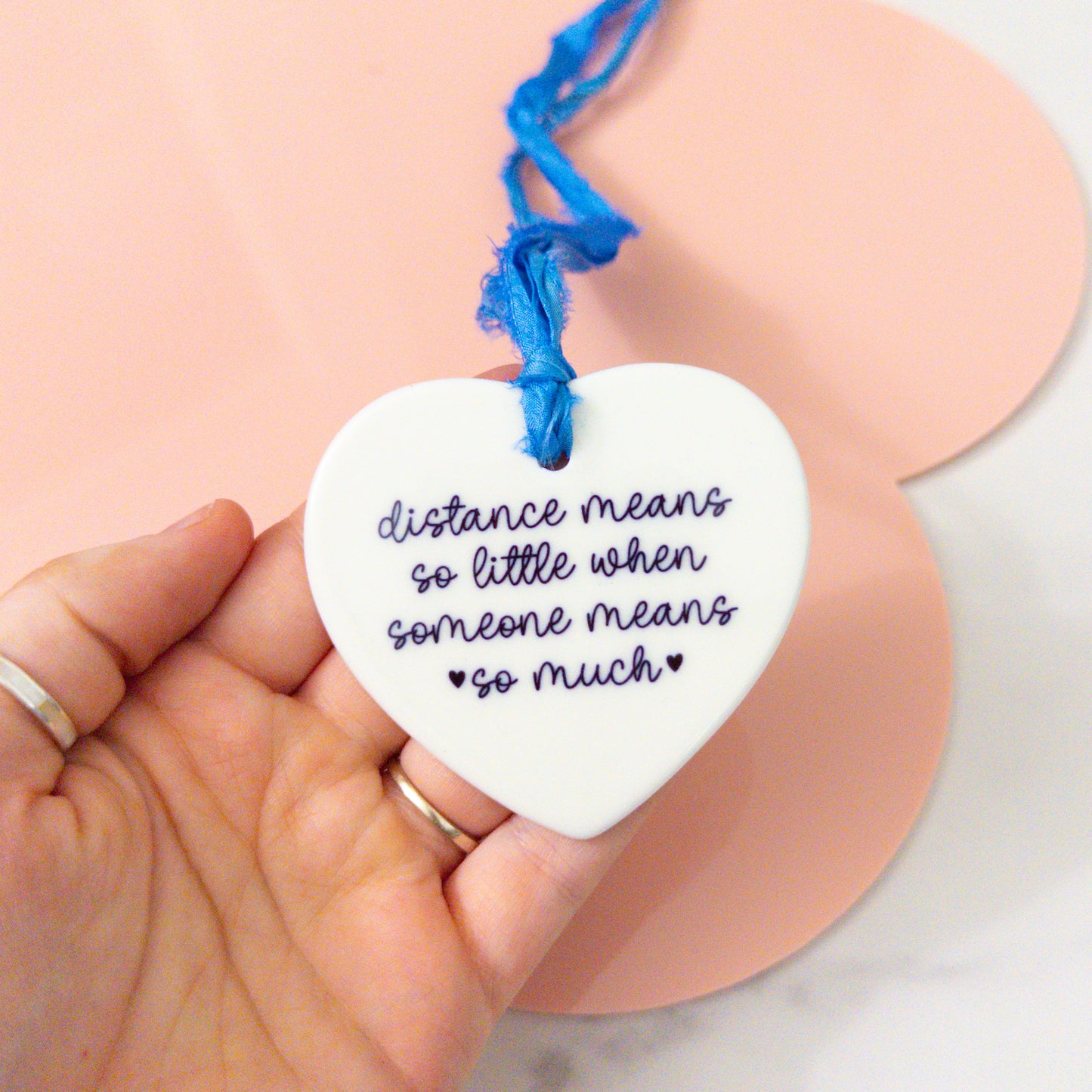 Distance Means So Little Ceramic Keepsake Ornament