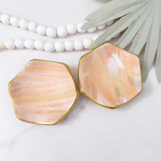 Blush Marble Clay Ring Bowl