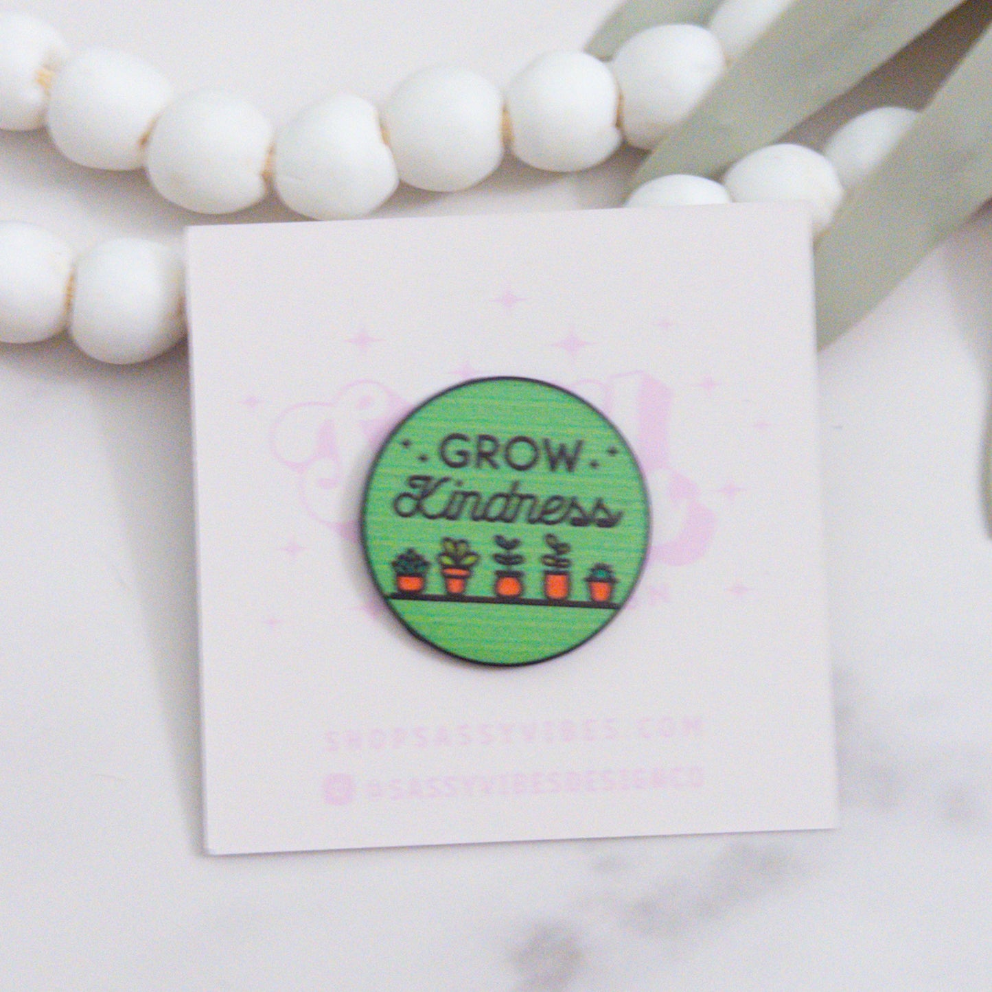 Grow Kindness Enamel Pin