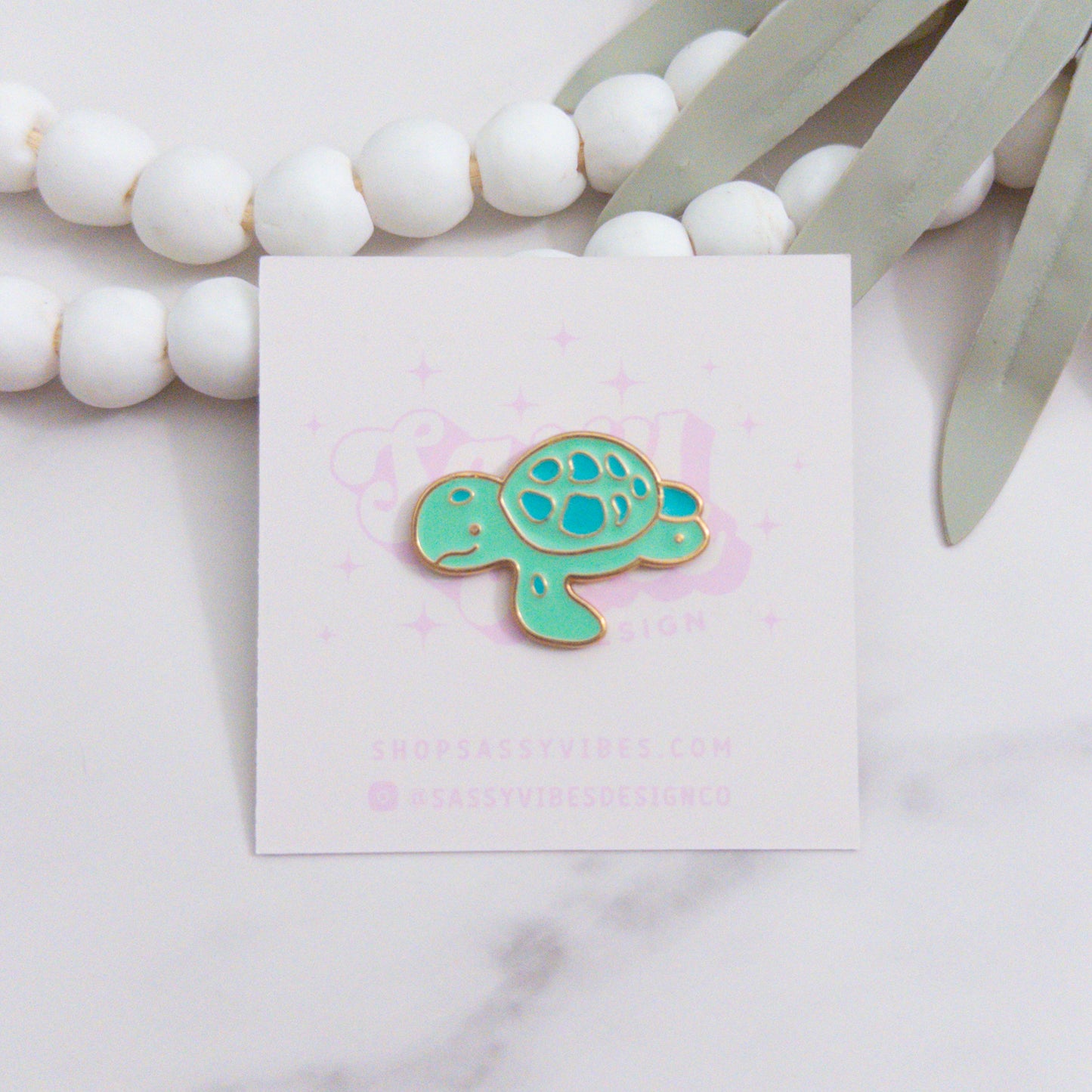 Sea Turtle Enamel Pin