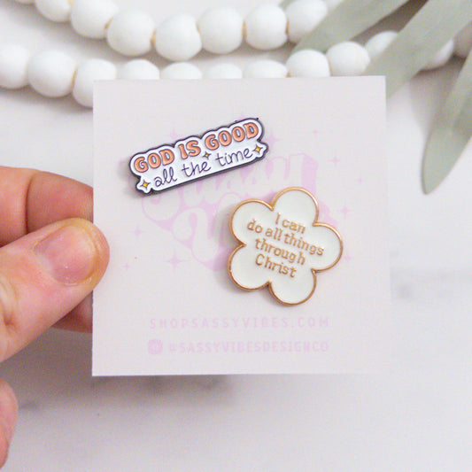 God Is Good Enamel Pin Set