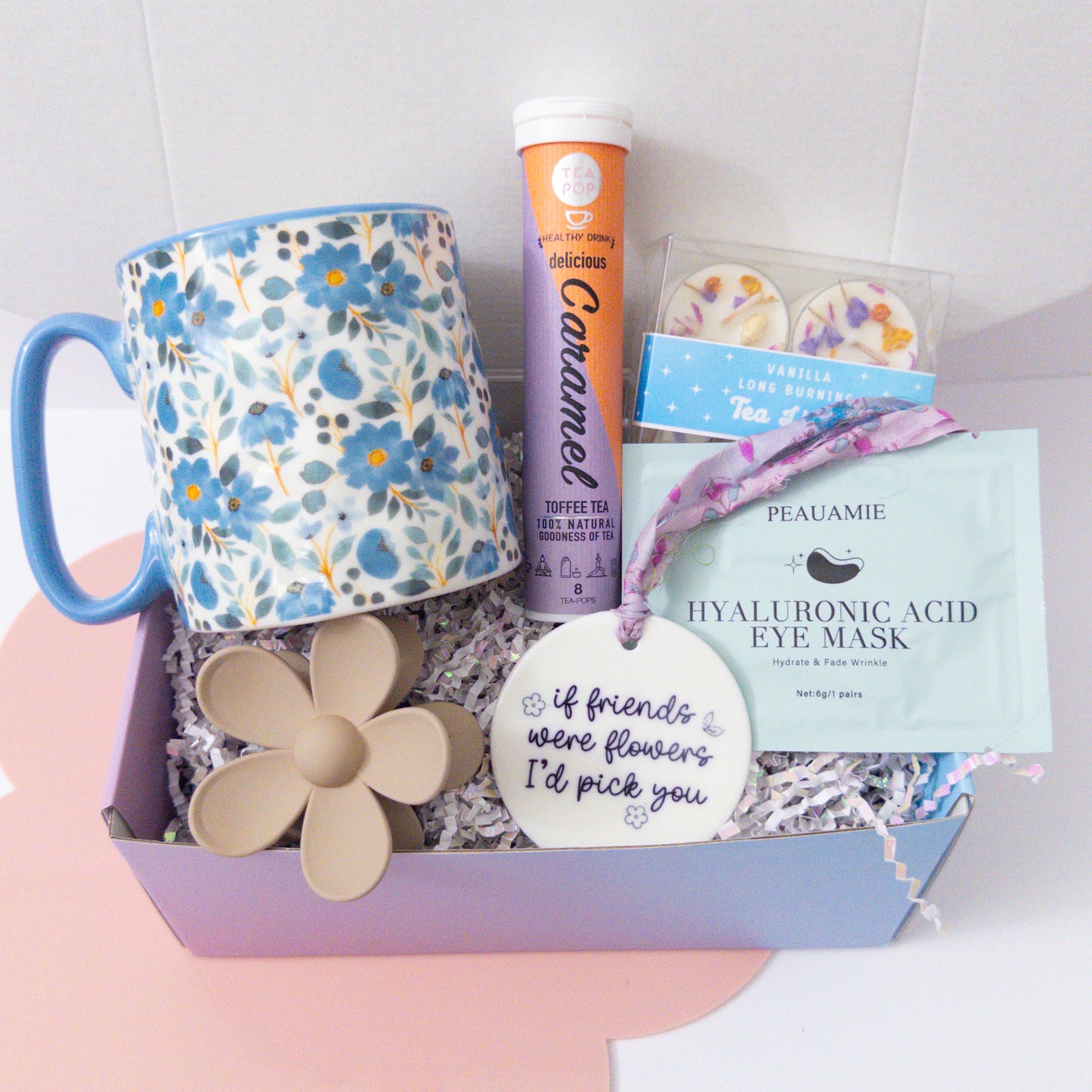 Blue Floral Friendship Gift Box