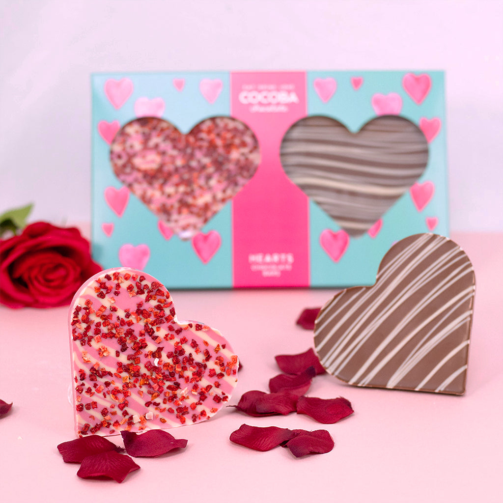 Heart Shaped Gourmet Chocolate Bar Set