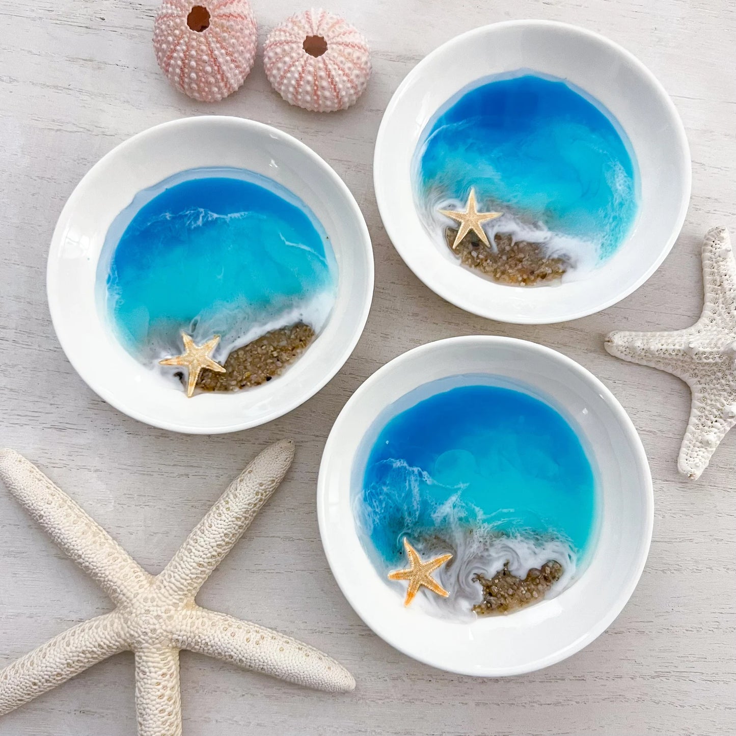 Handmade Beach Resin Ring Bowl