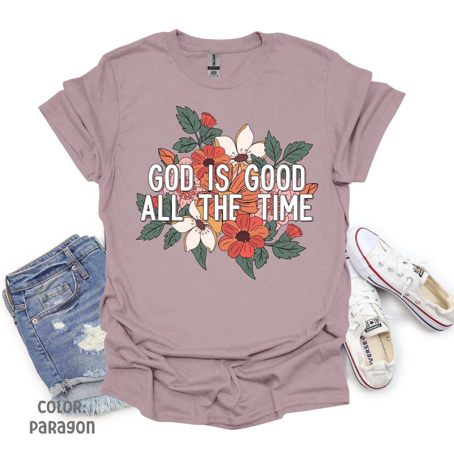 God is Good Shirt | Christian Shirt Floral Shirt Faith Based Shirt Jesus Shirt Bible Verse Shirt Christian Clothes Wild Flower God Shirt