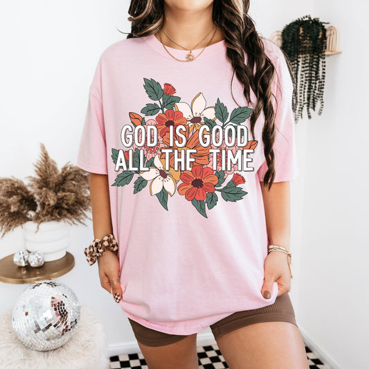 God is Good Shirt | Christian Shirt Floral Shirt Faith Based Shirt Jesus Shirt Bible Verse Shirt Christian Clothes Wild Flower God Shirt