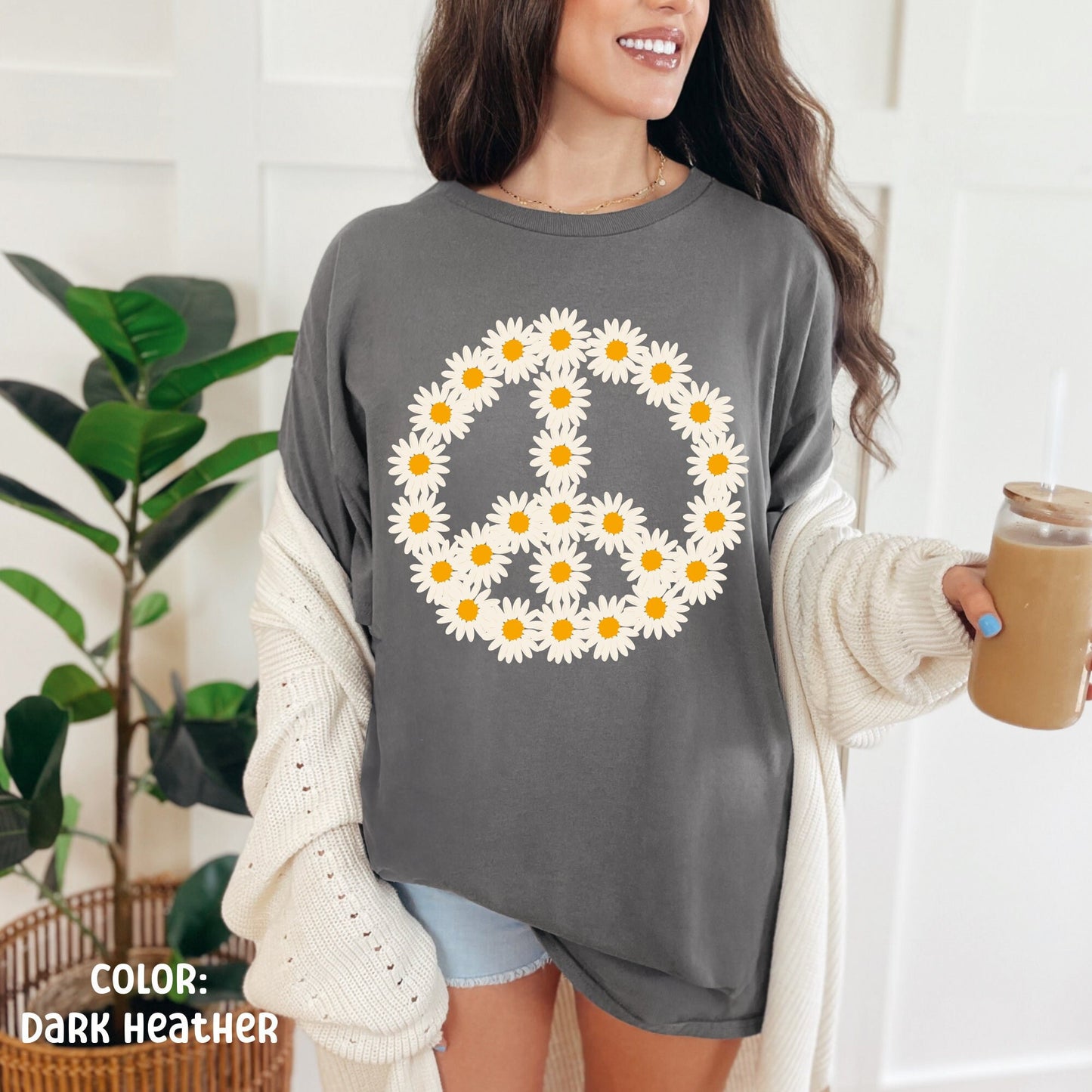 Boho Daisy Shirt | Aesthetic Shirt Cottage Core Shirt Wildflower Shirt Dandelion Shirt Preppy Stuff Pressed flowers Fairycore