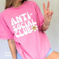 Anti Social Club Introvert Shirt | Neurodiversity Shirt Anxiety Shirt Homebody Shirt Smiley Face Shirt Mental Health Shirt Ironic Shirt