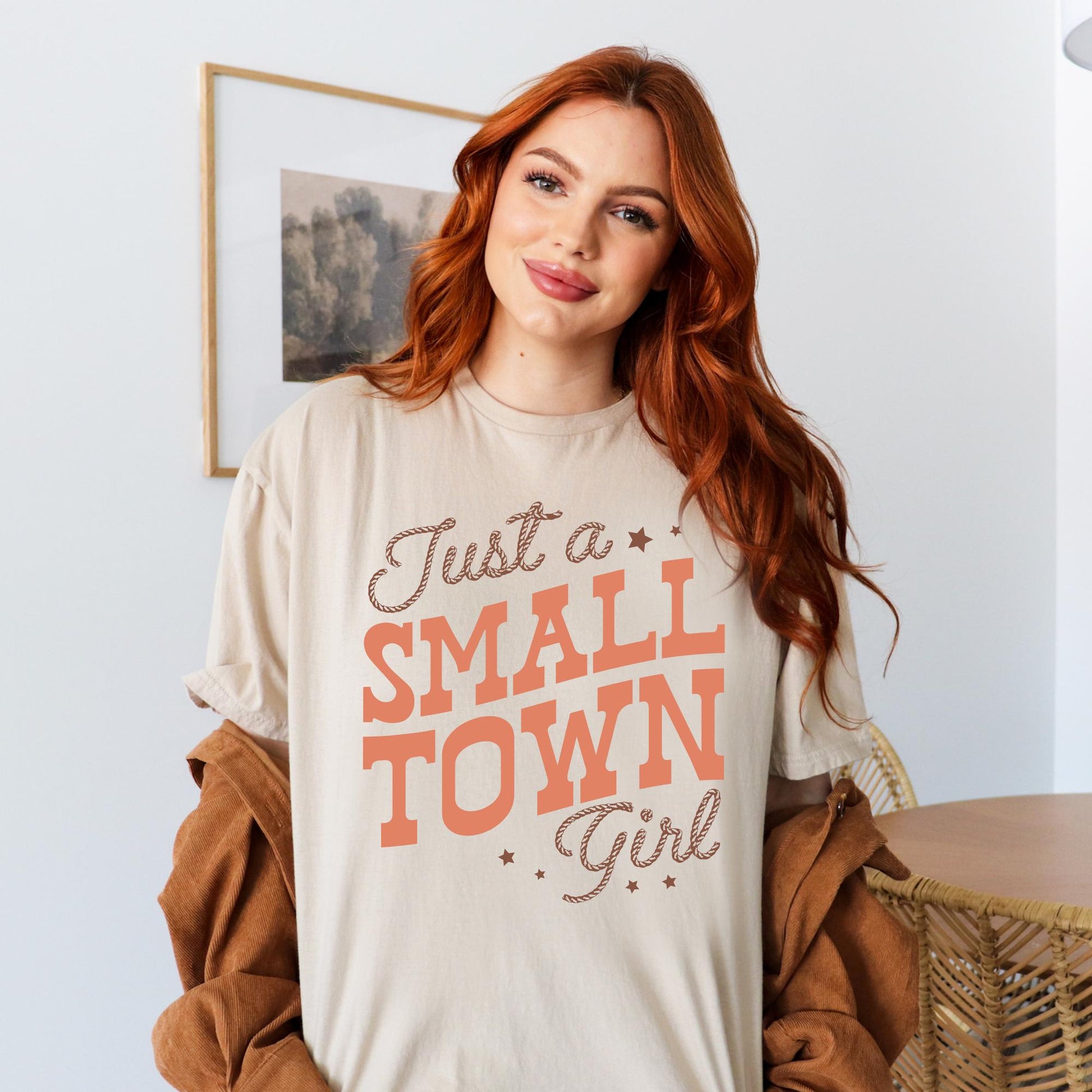 Just a Small Town Girl Shirt | Cowgirl Shirt Cowboy Shirt Western Shirt Nashville Shirt Western Graphic Shirt Country Song Shirt