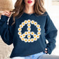 Daisy Peace Sweatshirt Flower Crewneck Preppy Stuff Daisy Shirt Boho Sweatshirt Aesthetic Sweatshirt Cottage Core Wildflower Fairycore Shirt