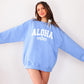 Aloha Sweatshirt | Hibiscus Sweatshirt Hawaiian Crewneck Sweatshirt Hawaii Sweatshirt Beach Crewneck Summer Sweatshirt Beach Sweatshirt